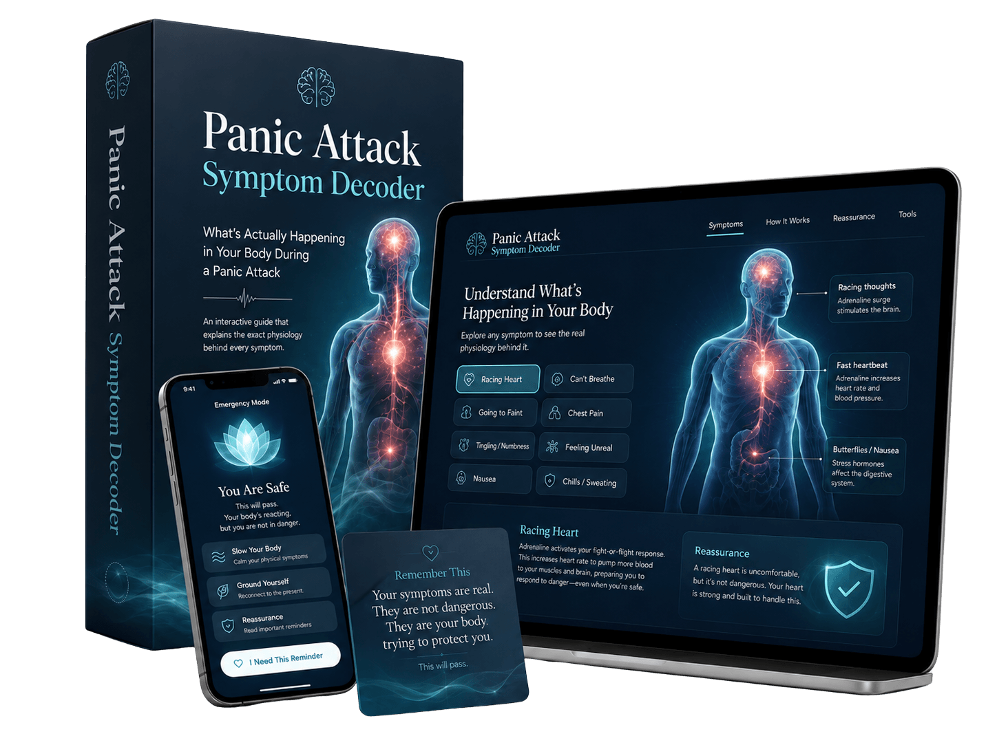 Panic Attack Symptom Decoder digital product mockup